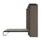 Bestar Orion 104W Queen Murphy Bed with 2 Narrow Shelving Units (105W), Bark Gray & Graphite 116884-000047 - alternate 5